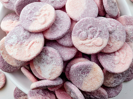 Sour Strawberry Cherry Foam Smileys pick-and-mix candy