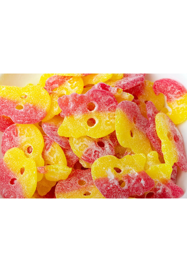 Sour Raspberry/Lemon Skulls by Nikki's Candy