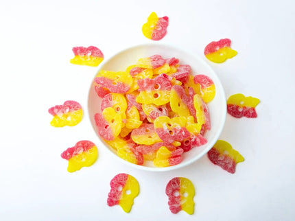 Sour Raspberry/Lemon Skulls by Nikki's Candy