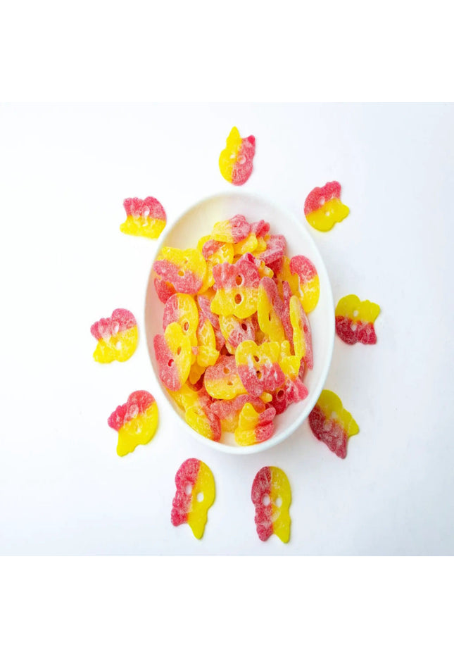 Sour Raspberry/Lemon Skulls by Nikki's Candy