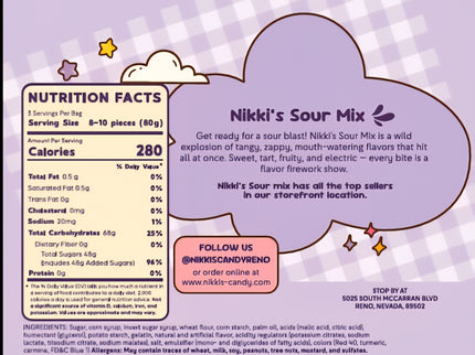 Nikki's Sour Mix prepackaged