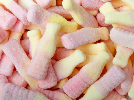 Strawberry Banana Fizzypop Bottle by Nikki's Candy