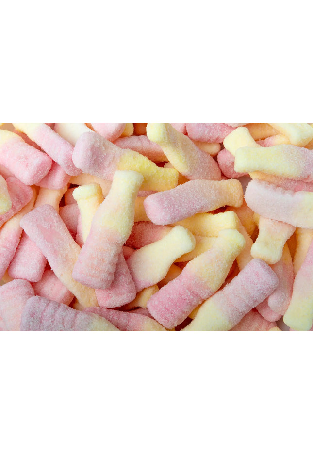 Strawberry Banana Fizzypop Bottle by Nikki's Candy