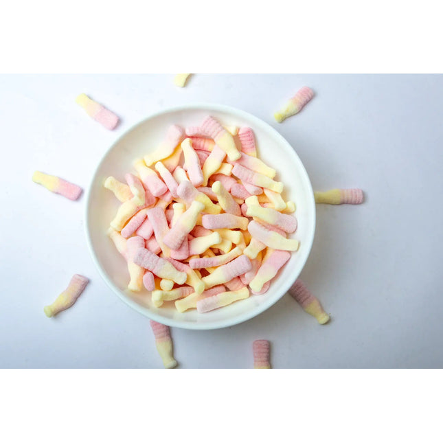 Strawberry Banana Fizzypop Bottle by Nikki's Candy