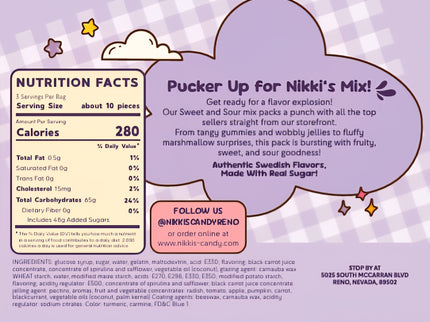 Nikki's Sweet and Sour Mix prepackaged