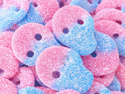 Sour Bubblegum Skulls by Nikki's Candy