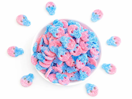 Sour Bubblegum Skulls by Nikki's Candy