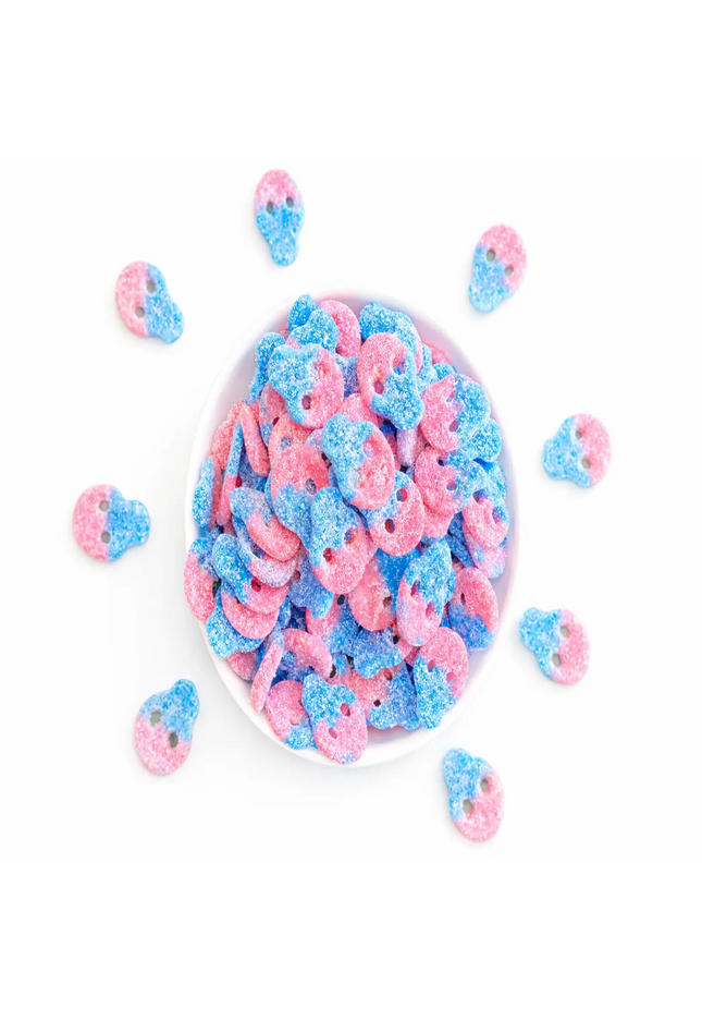 Sour Bubblegum Skulls by Nikki's Candy