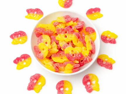 Sour Raspberry/Lemon Skulls by Nikki's Candy