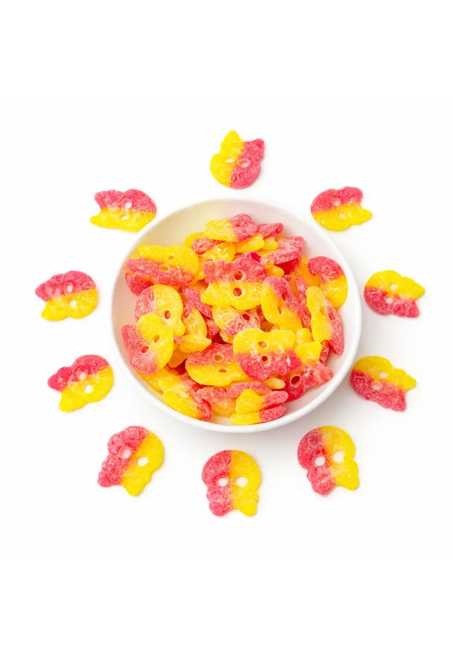 Sour Raspberry/Lemon Skulls by Nikki's Candy