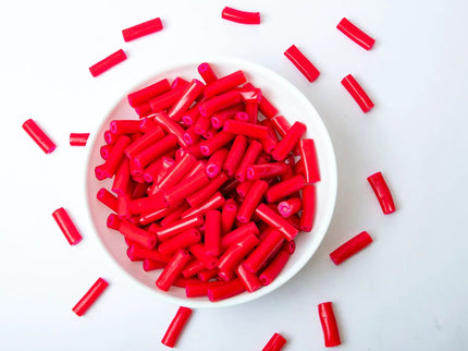 Raspberry Filled red licorice logs by Imported from WooCommerce