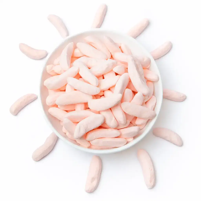 Sour Strawberry foam bananas by Nikki's Candy