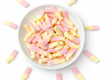 Strawberry Banana Fizzypop Bottle by Nikki's Candy
