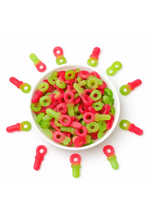 Strawberry Pacifiers by Nikki's Candy